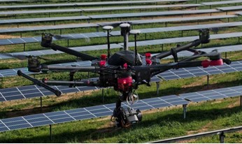 Medición térmica de una instalación fotovoltaica mediante dron
